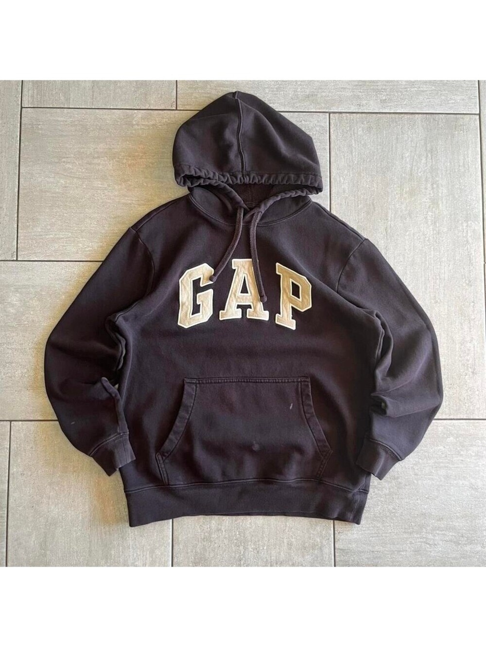 Y2K style Gap brown logo hoodie